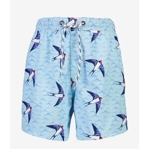 NWT Snapper Rock Kids Taking Flight Bird Print Board Shorts UPF 50+(Size 10)